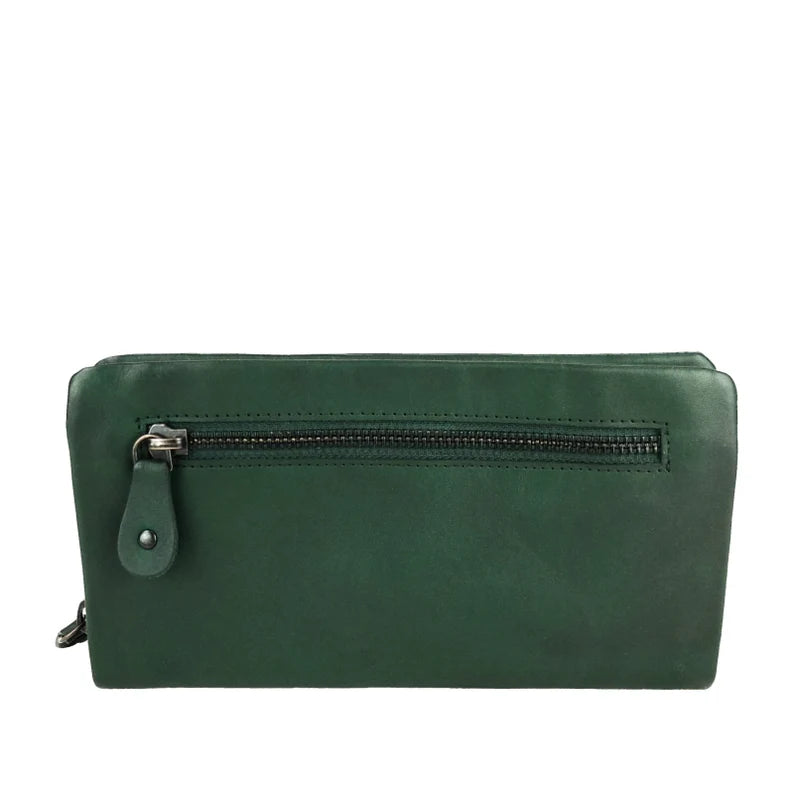 Minimalist Leather Zip Wallet