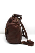 Convertible Leather Backpack and Shoulder Bag