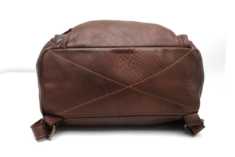 Convertible Leather Backpack and Shoulder Bag