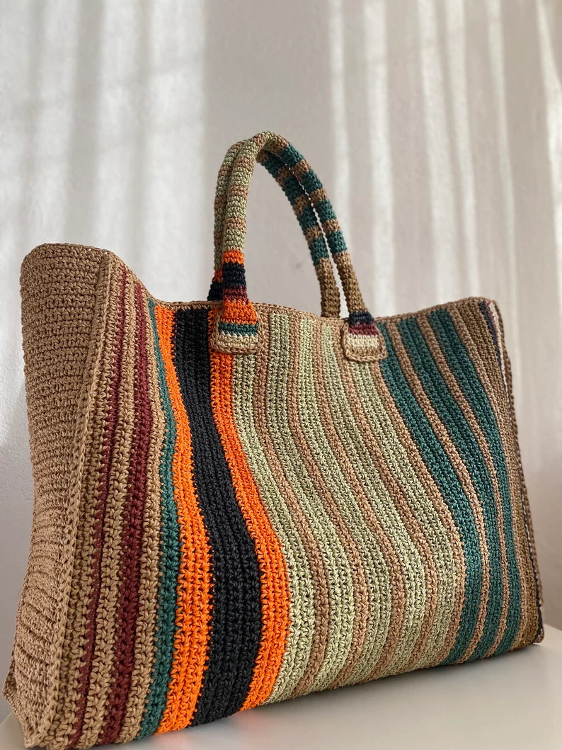 Handwoven Crochet Tote Bag