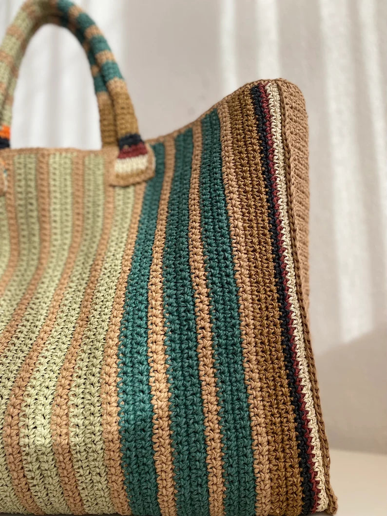 Handwoven Crochet Tote Bag