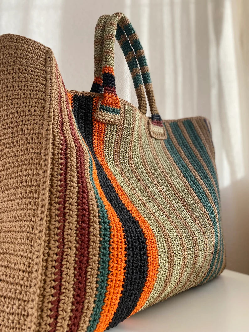 Handwoven Crochet Tote Bag