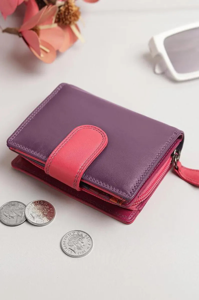 Compact Leather Wallet with Card Slots