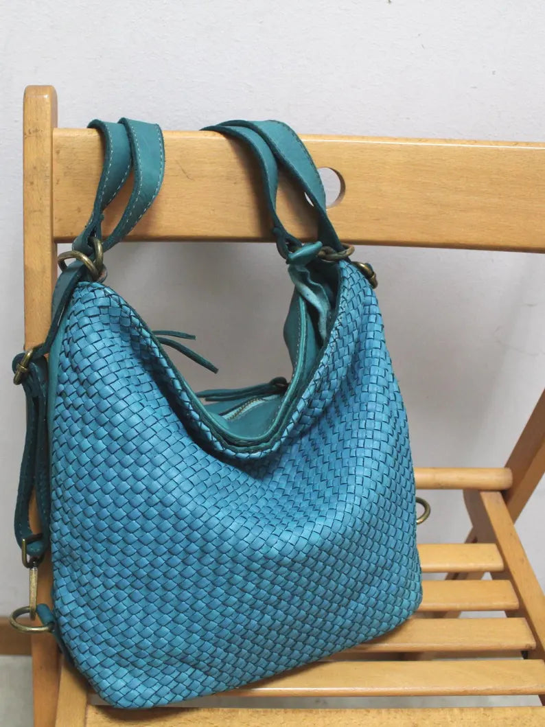 Soft Leather Convertible Shoulder Bag