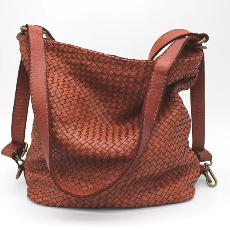 Soft Leather Convertible Shoulder Bag